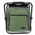 Fishing Backpack with Large Opening and Drawing Rope, Detachable and Adjustable Stool